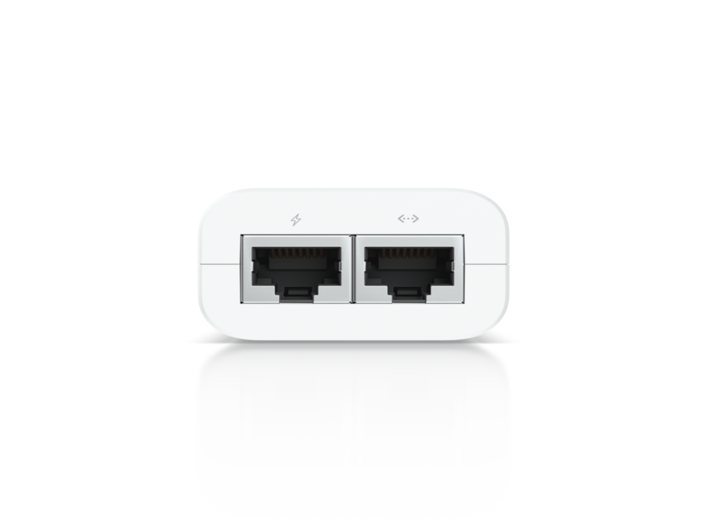 UBIQUITI PoE Adapters, U-POE-AF-EU,POE Injector UBIQUITI 802.3af 15w beli