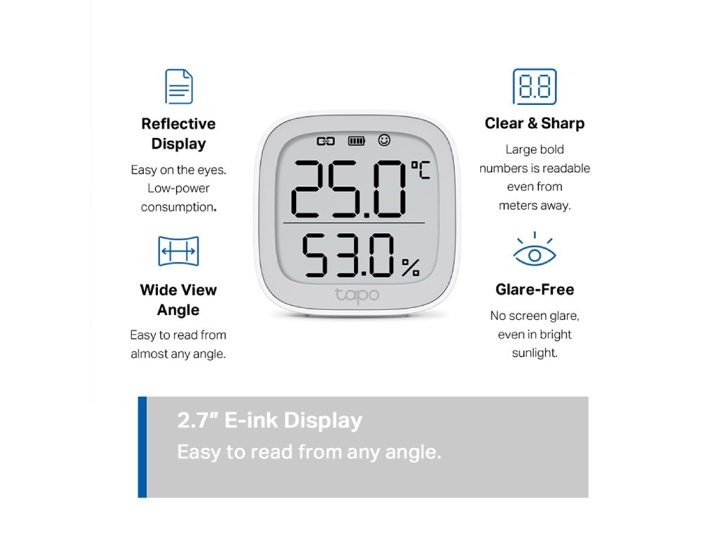 TP-LINK T315 Tapo Smart Temperatureand Humidity Monitor,TAPO T315