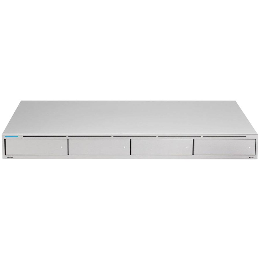 Ubiquiti, Digital Video Recorder, 1U Rack-mount, Plug-in-module, Gigabit Ethernet / 10G Ethernet, 4 GB DDR4 SDRAM,4x 2.5"/3.5",1x 1 (RJ-45), UNVR-EU