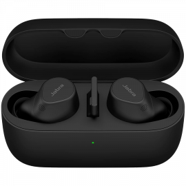 JABRA EVOLVE2 Buds UC, Cradle USB-A UC, Link 380 BT adapter USB-A UC, 30  cm USB-C to USB-A cable, Ear gels, warranty, 20797-989-999