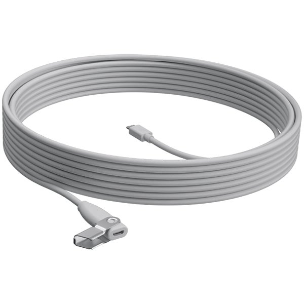 LOGITECH EXTENTION CABLE for Rally Mic Pod WHITE 10M - WW, 952-000047