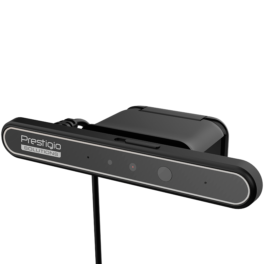 Prestigio Solutions Video Conferencing Windows Hello Camera: FHD, 2MP, 2 mic, 1m (Range), Connection via USB 3.0,PVCCF2M202
