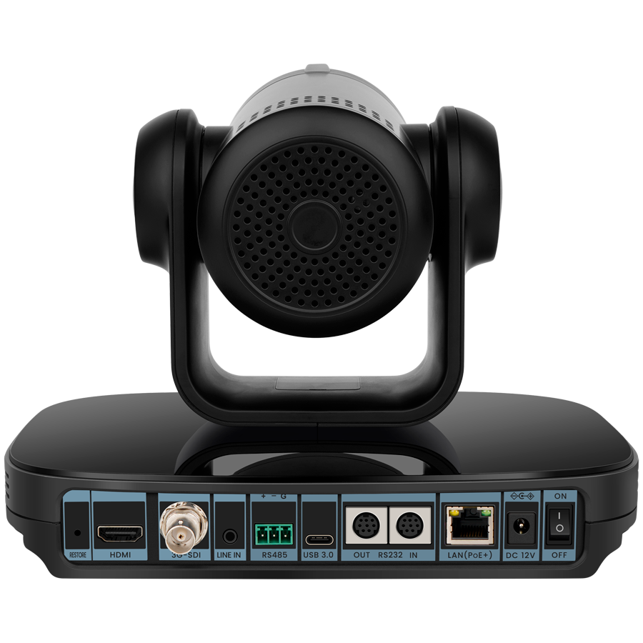 Prestigio Solutions Video Conferencing 4K PTZ Camera Alpha: 4K UHD, 8.4MP, PTZ, AI, No mic, PoE, Connection via HDMI 2.0, USB 3.0, RJ45 or 3G-SDI,PSVCCU8N002