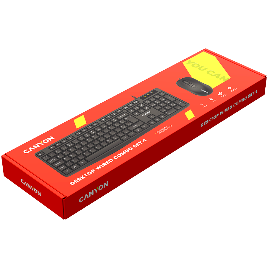 CANYON Tastatura+Miš, CNE-CSET1-AD