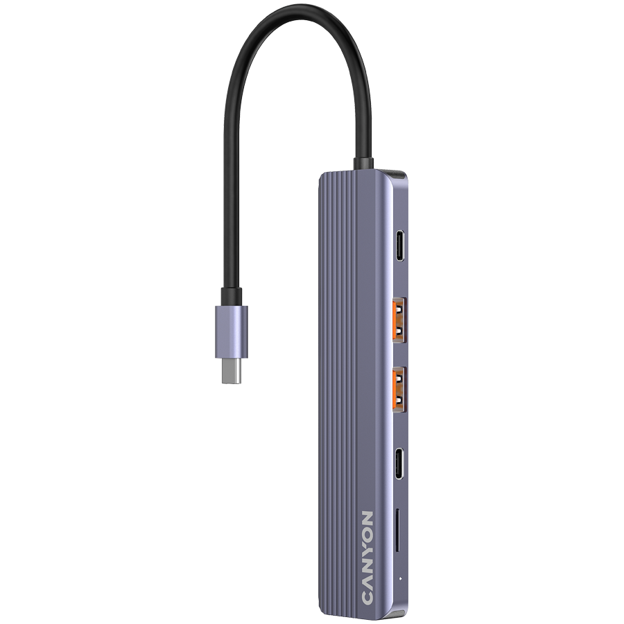 CANYON hub DS-17 6in1 4k USB-C Grey,CNS-TDS17