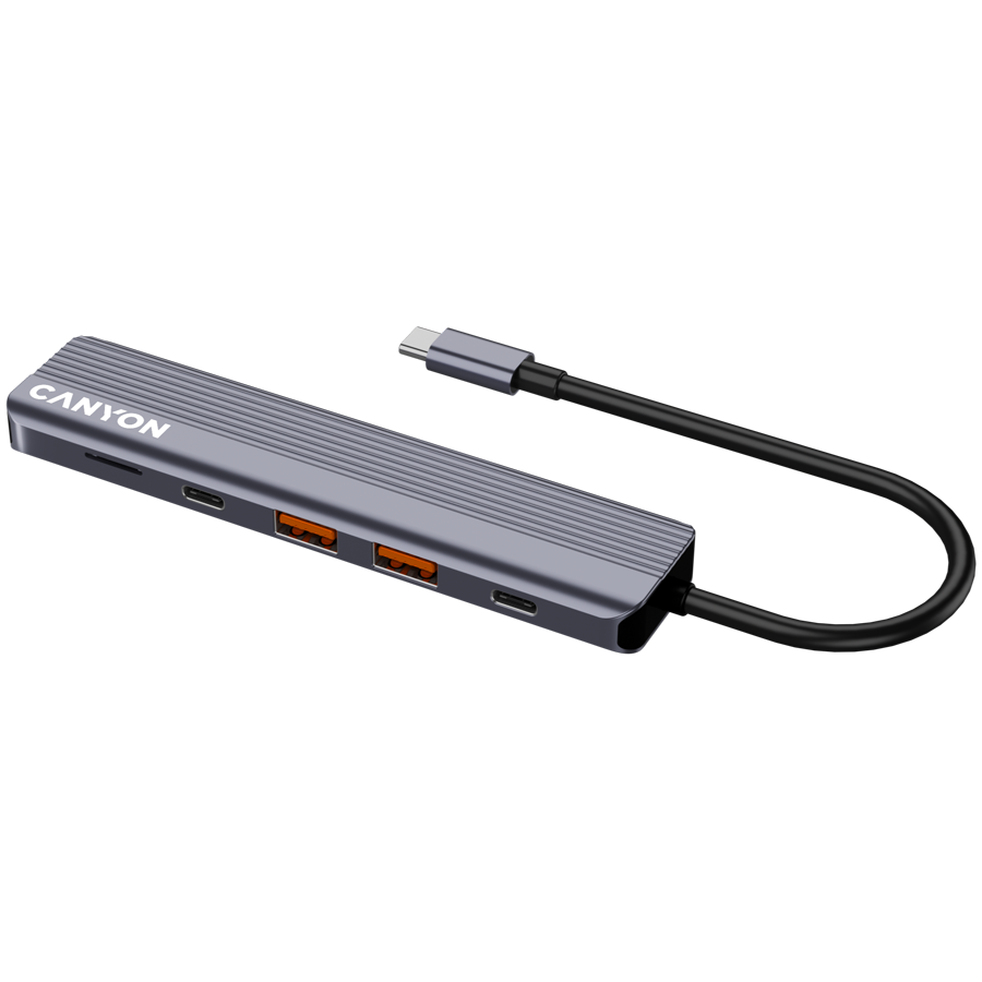 CANYON hub DS-17 6in1 4k USB-C Grey,CNS-TDS17