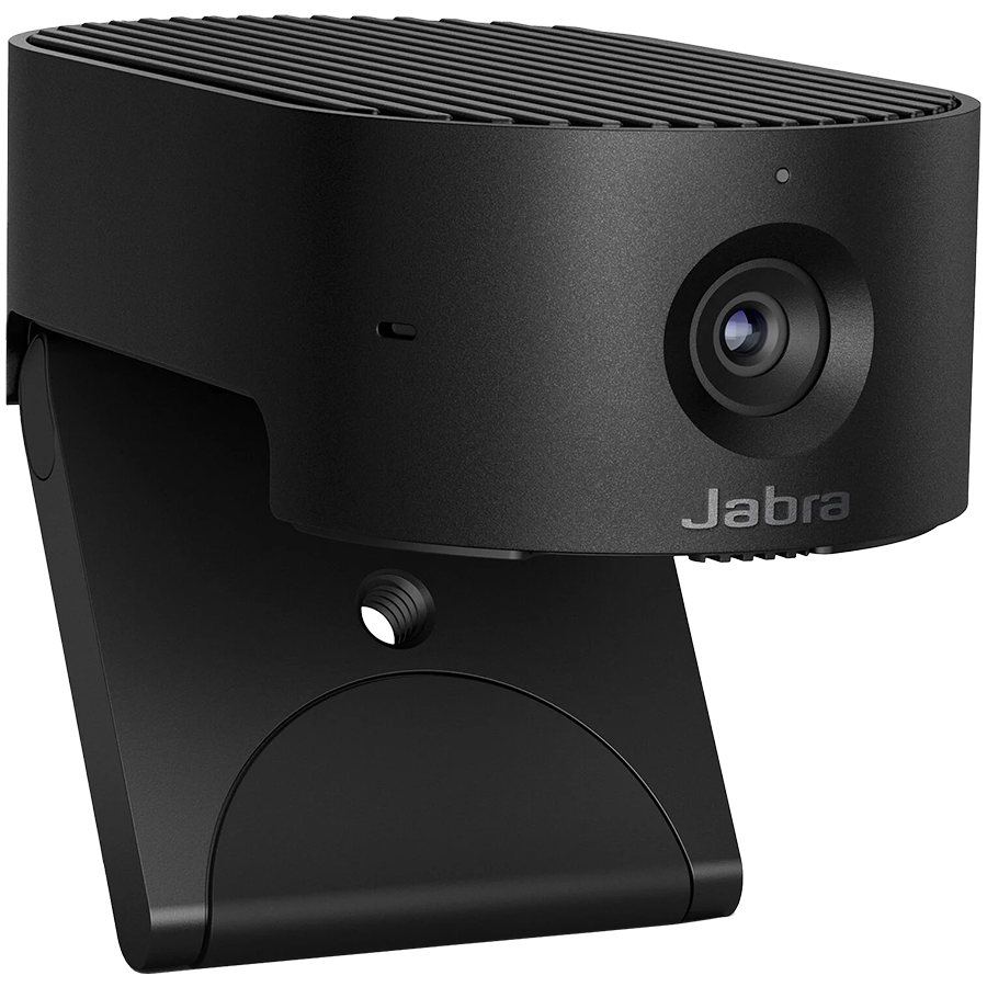 JABRA PanaCast 20, Premium AI-powered 4K Ultra HD video quality, AI-driven Intelligent Zoom, Intelligent Lighting Optimization, P-n-P, Powerful on-board AI processor, Integrated privacy cover, Clips to any monitor, with protective case, Plug&Play,8300-119