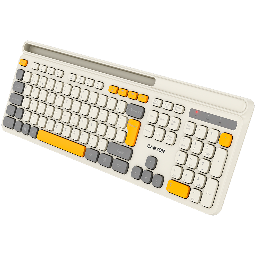 CANYON keyboard HKB-W03 EN/AD AAA Wireless Beige