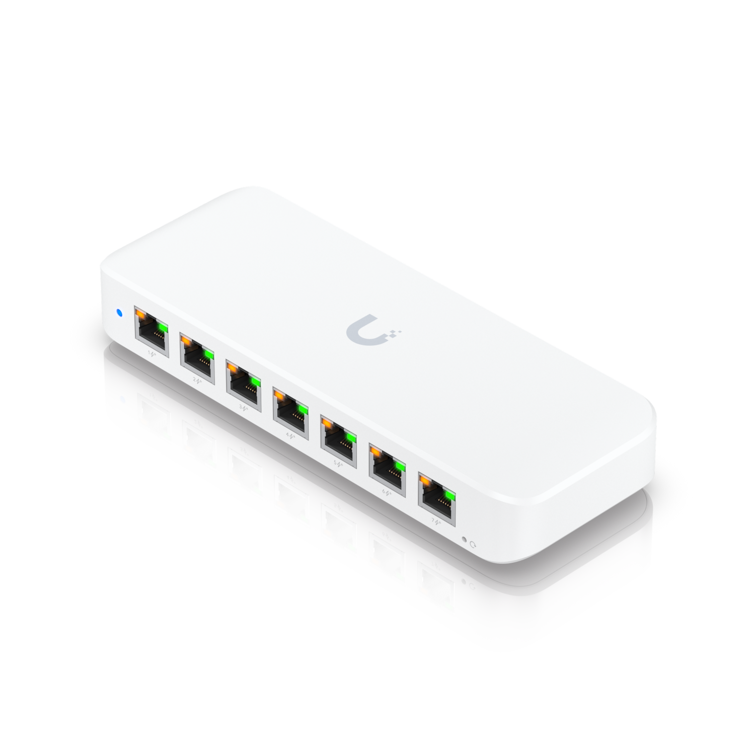Ubiquiti USW-Ultra-60W Layer 2, 8-port GbE PoE switch: 7x GbE PoE+ output ports, GbE port with optional PoE++ input,USW-ULTRA-60W