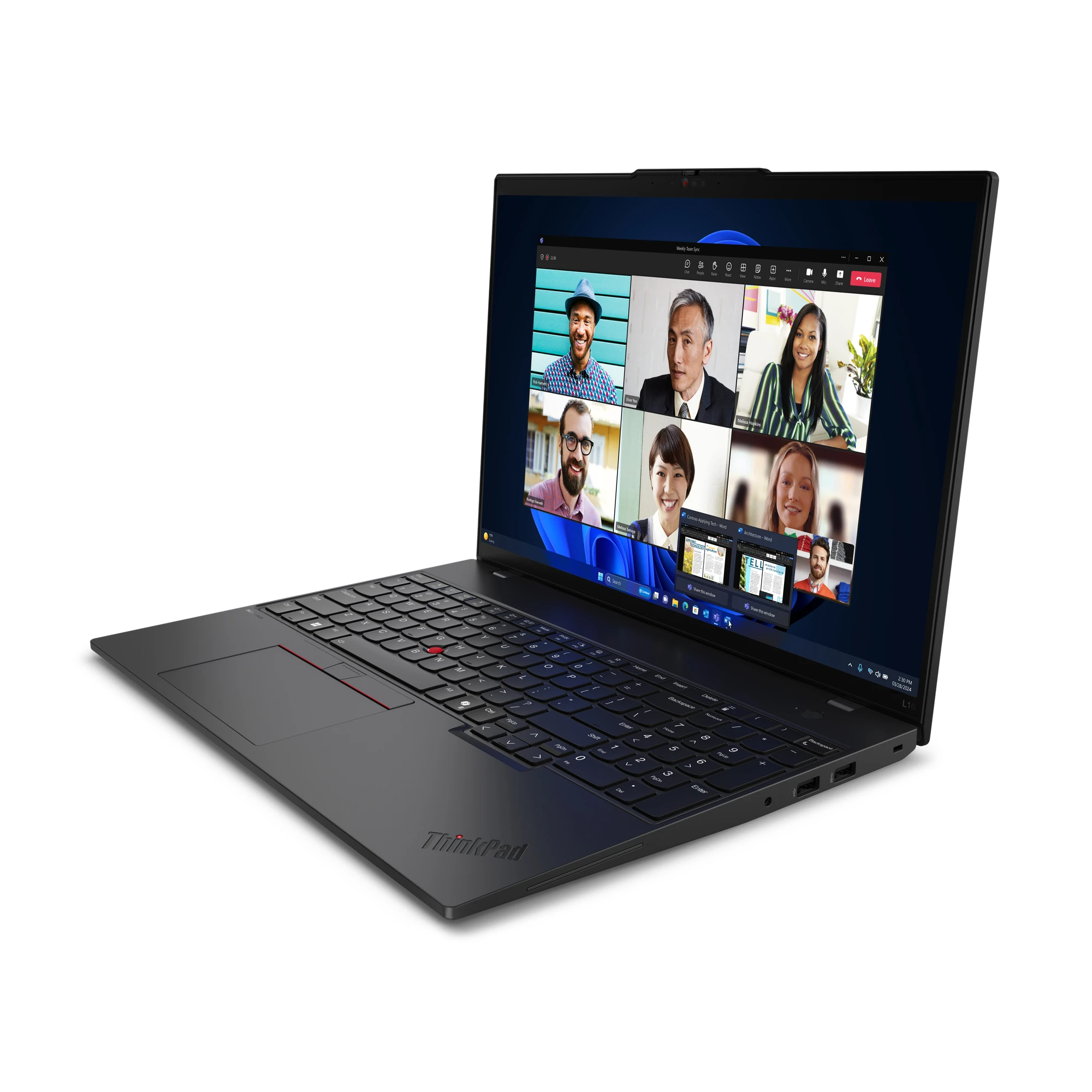 Lenovo Laptop ThinkPad L16 G1 16" U7-155U, 16GB, 512GB, Win11Pro, 21L3002RCX