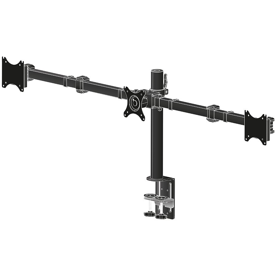 Iiyama DS1003C-B1 nosač za tri monitora od 10-27"