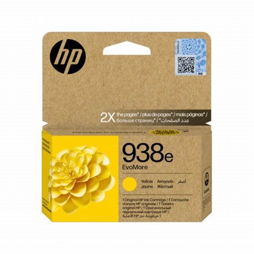 HP 938e Yellow Original Ink Cartridge, 4S6Y1PE