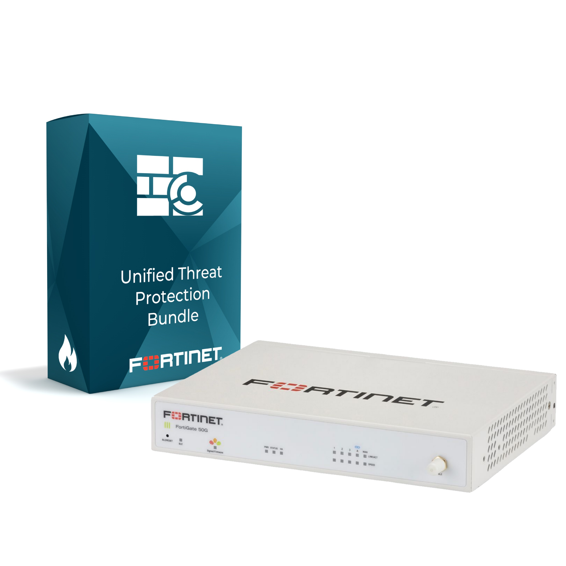 Fortinet Firewall FortiGate-50G Hardware plus 1 Year FortiCare Premium and FortiGuard Unified Threat Protection (UTP)