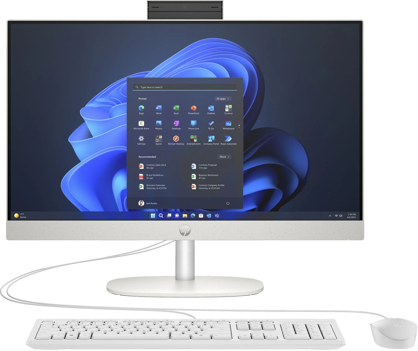 HP Računar ProOne 240 G10 AiO 23.8", i5-1335U, 16GB, SSD 512GB, Win11 Pro, 937L9EAR, Renew