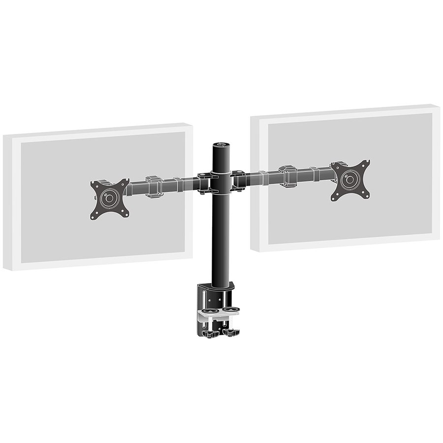 IIYAMA Simple and functional dual desktop arm