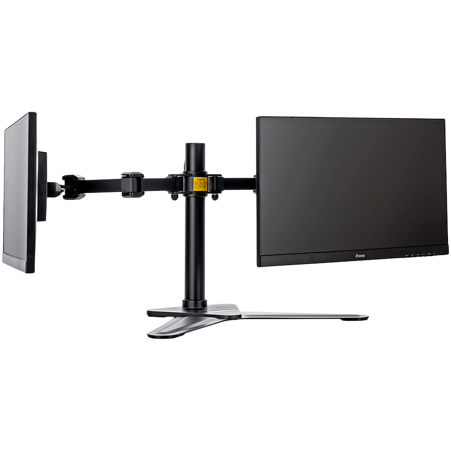 Iiyama DS1002D-B1 - Stand - for 2 monitors (adjustable arm)black screen size: 10"-30" desktop stand for ProLite E2783QSU-B1 XU2495WSU-B1 XUB2495WSU-B1