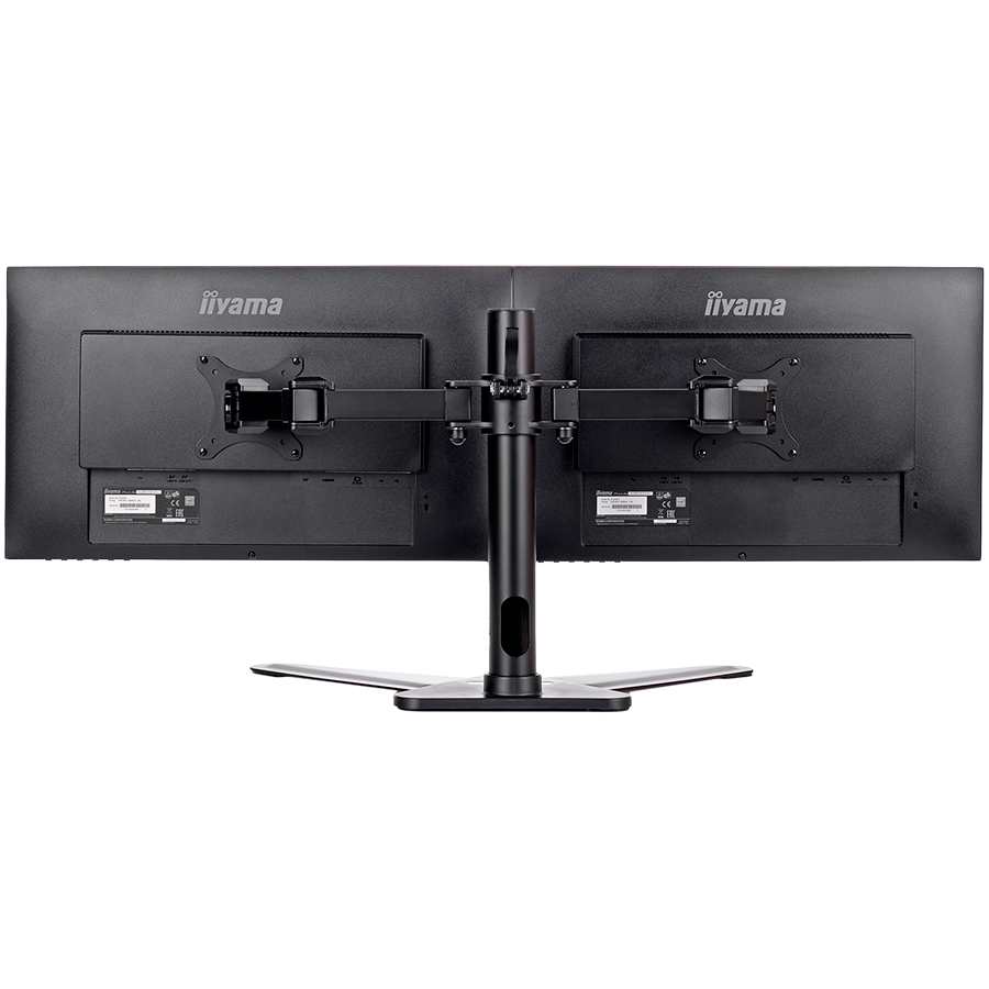 Iiyama DS1002D-B1 - Stand - for 2 monitors (adjustable arm)black screen size: 10"-30" desktop stand for ProLite E2783QSU-B1 XU2495WSU-B1 XUB2495WSU-B1