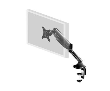 IIYAMA DS3001C-B1 stoni nosač za jedan monitor od 10" do 27" sa gasnom oprugom. VESA 75x75 ili 100x100 mm, nosivost 1~5kg