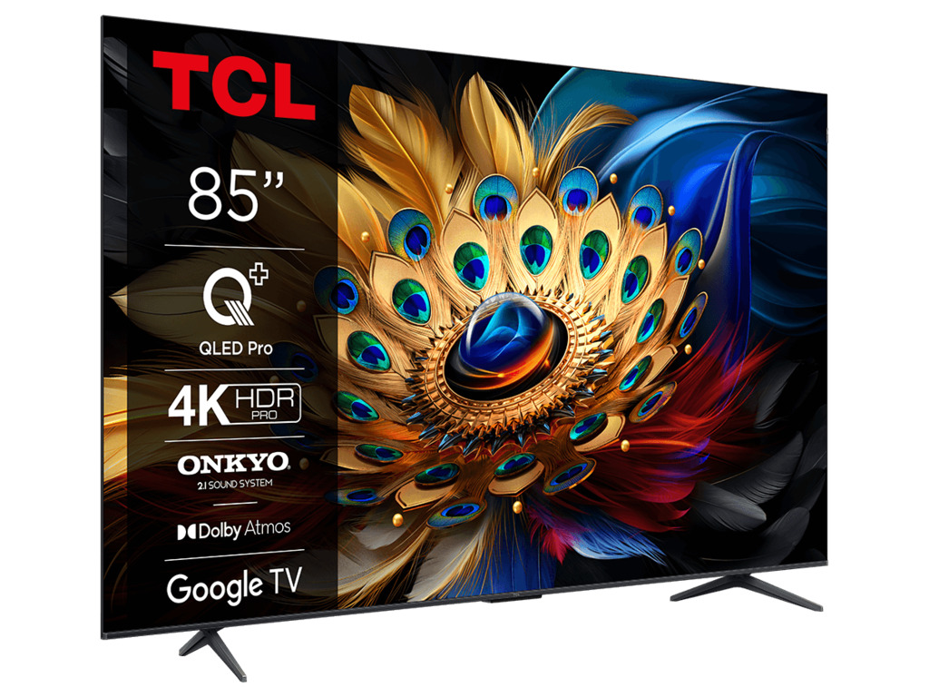 TCL Televizor QLED 85" 4K HDR PRO Google TV, 85C655