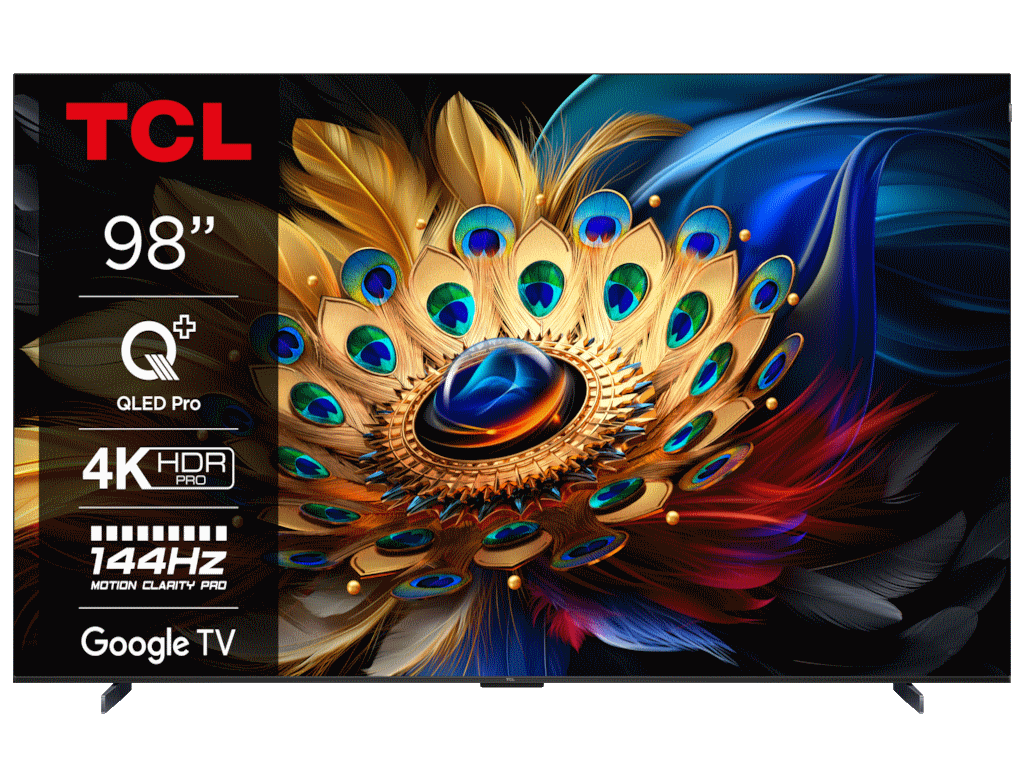 TCL Televizor QLED 98" 4K HDR PRO Google TV, 98C655