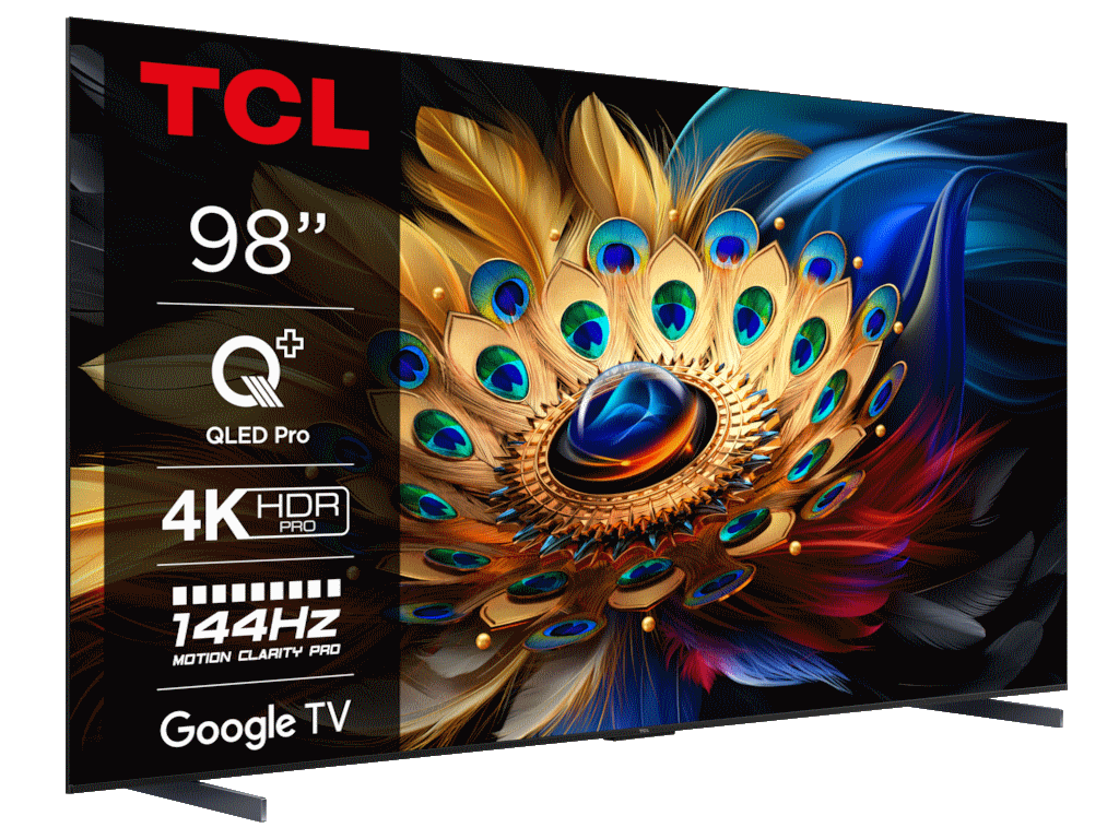 TCL Televizor QLED 98" 4K HDR PRO Google TV, 98C655