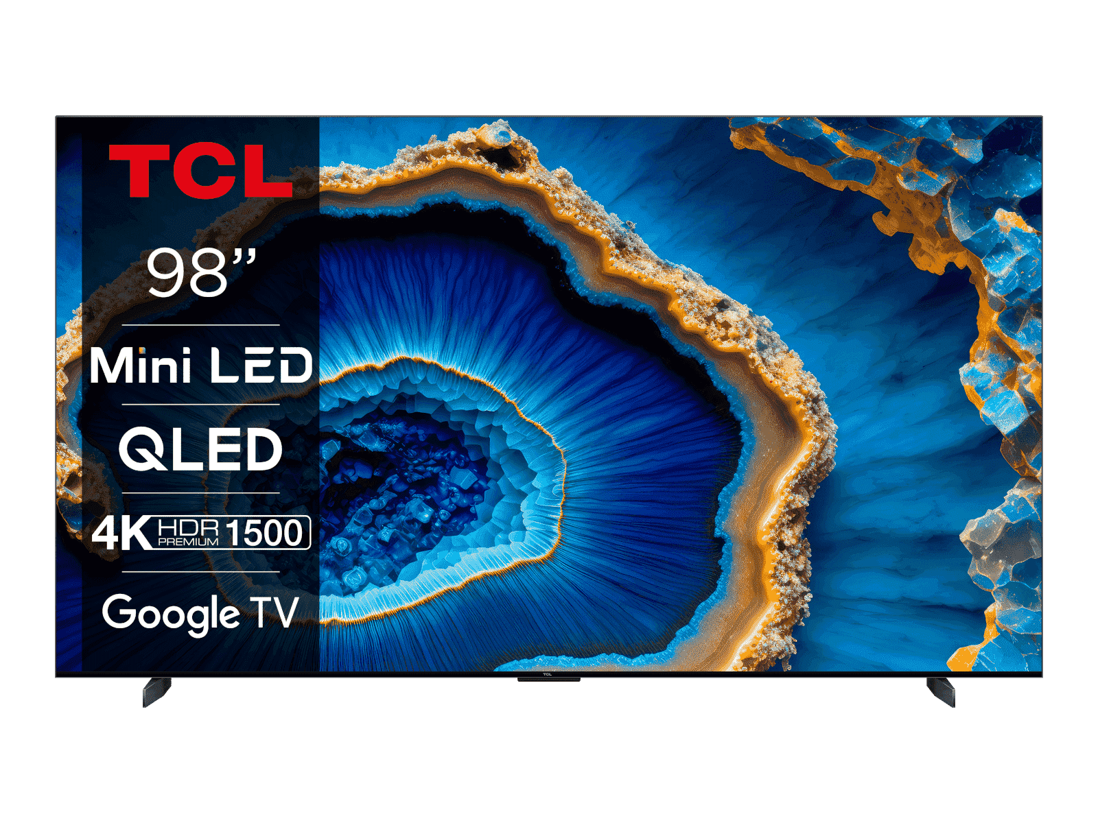 TCL Televizor Mini-LED QLED 98" 4K HDR PREMIUM Google TV, 98C805
