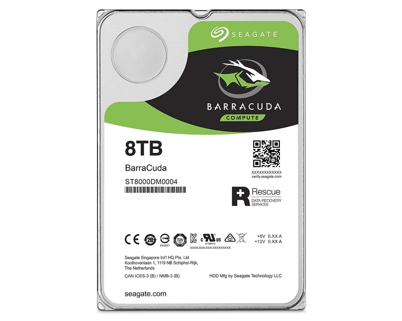 Seagate Barracuda 8TB 3.5" SATA III 256MB 5.400rpm ST8000DM004