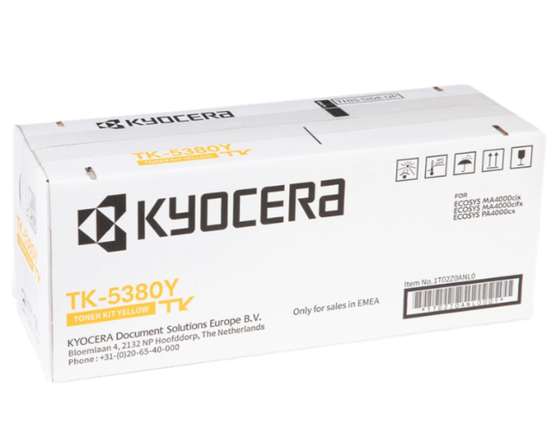 Kyocera Toner Yellow Cartridge, TK-5380Y