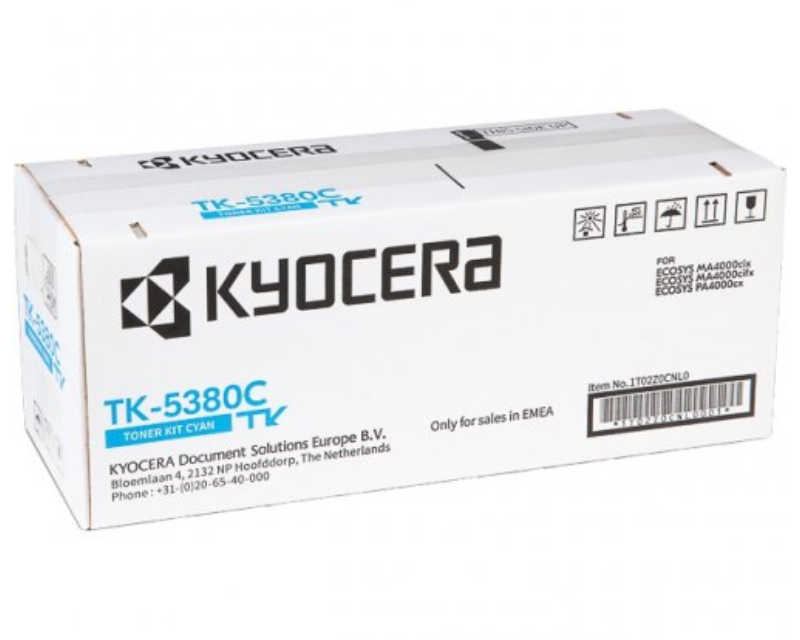 Kyocera Toner Cyan Cartridge, TK-5380C
