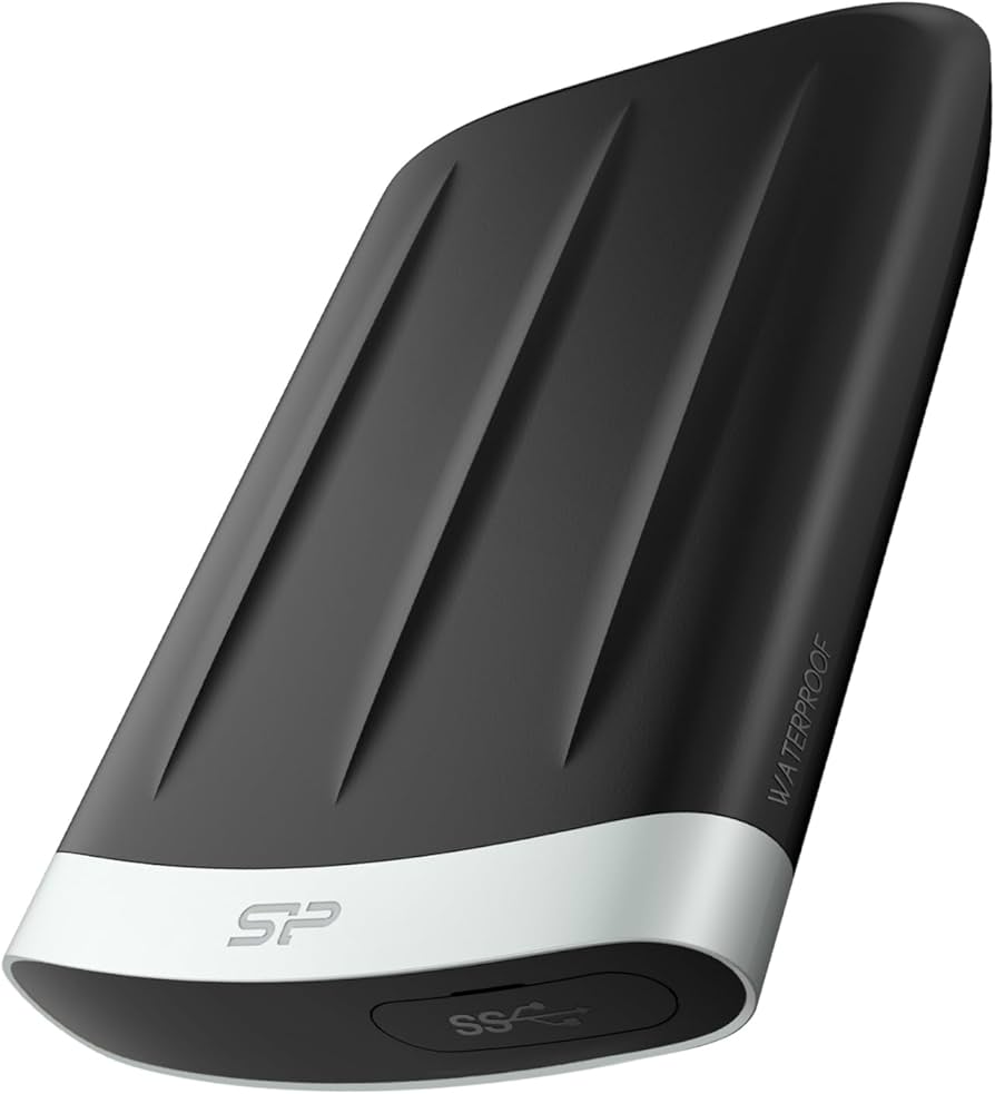 Portable HDD 1TB, Armor A65B, USB 3.2 Gen.1, IP67 Protection (Water resistant), Black/Grey