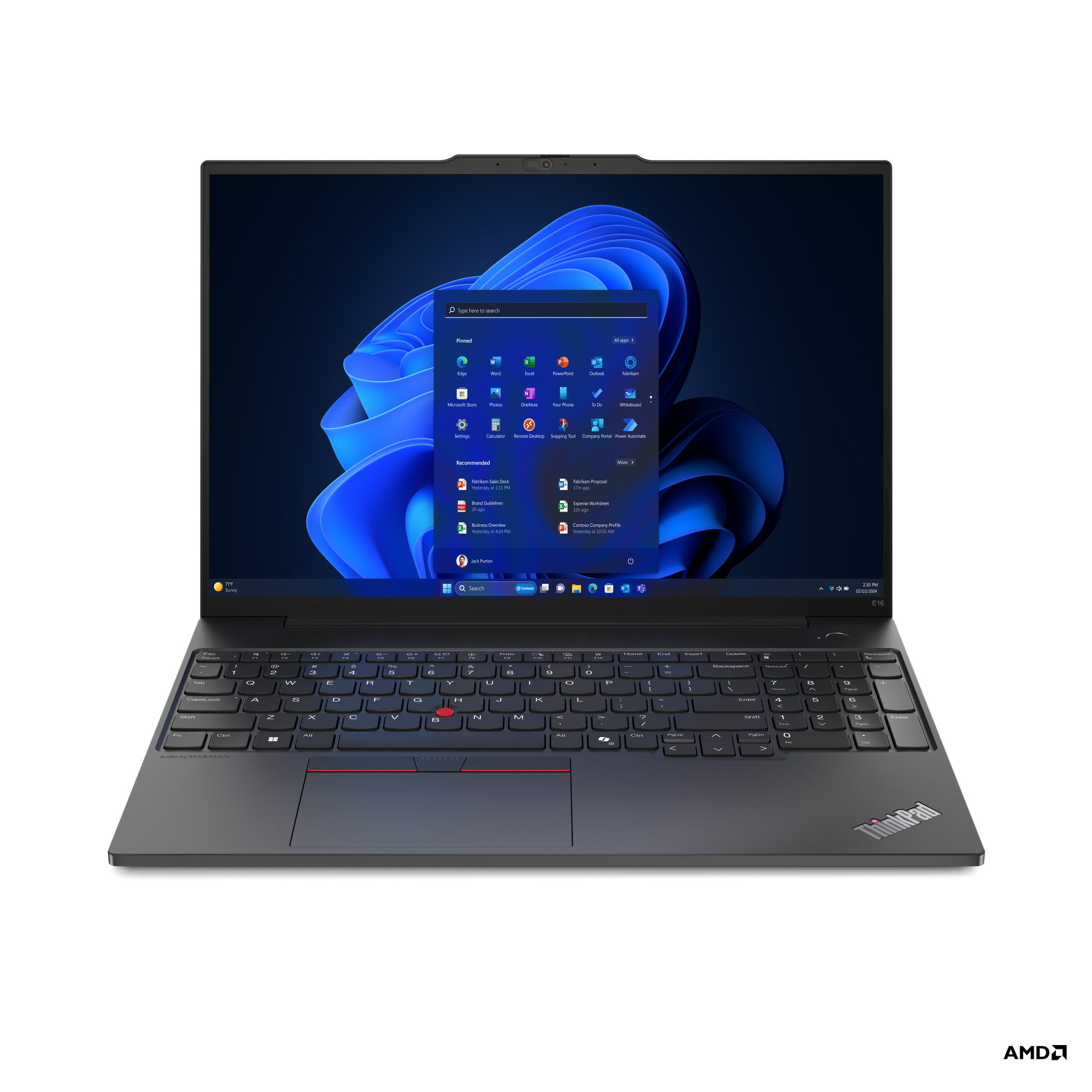 Lenovo Laptop ThinkPad E16 G2 16" U7-155H, 16GB, 512GB, Win11Pro, 21MA0019YA