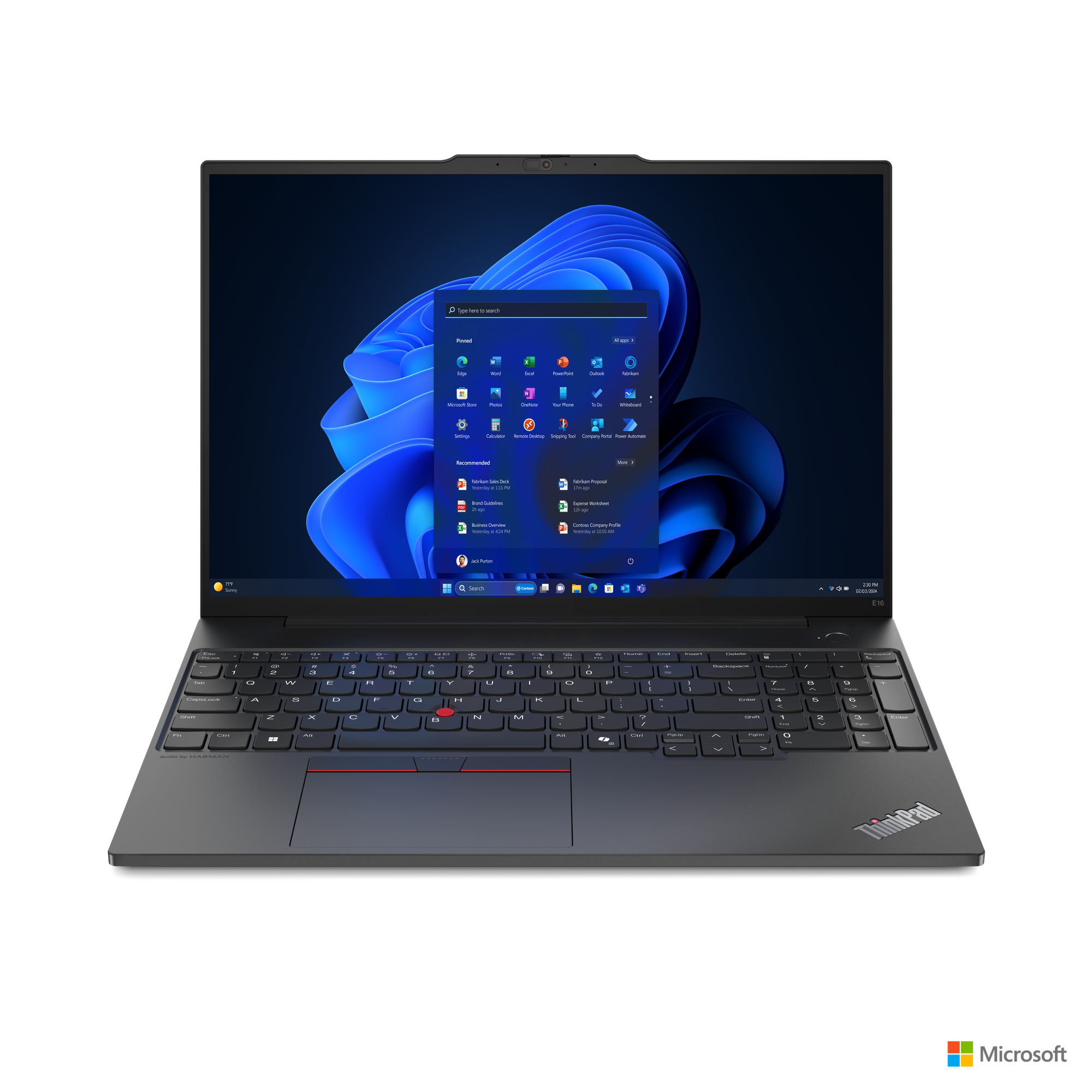 Lenovo Laptop ThinkPad E16 G2 16", U7-155H, 32GB, 1TB, 21MA003QCX