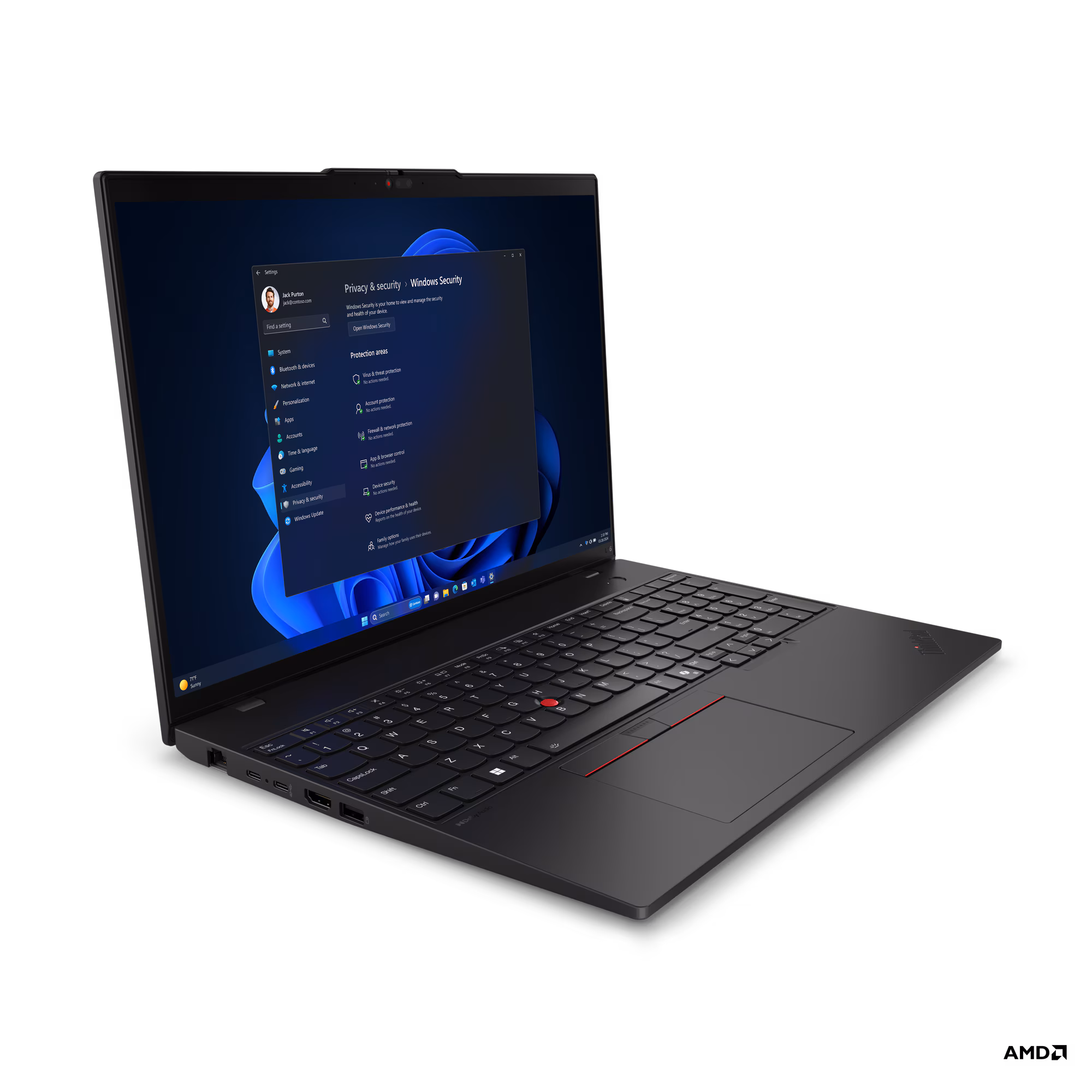 Lenovo Laptop ThinkPad L16 G1 16", R5-7535U, 16GB, 512GB, Win11Pro, 21L70019YA