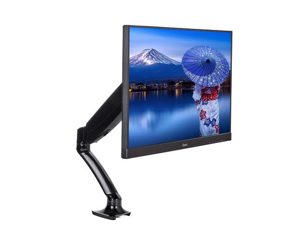 IIYAMA DS3001C-B1 stoni nosač za jedan monitor od 10" do 27" sa gasnom oprugom. VESA 75x75 ili 100x100 mm, nosivost 1~5kg
