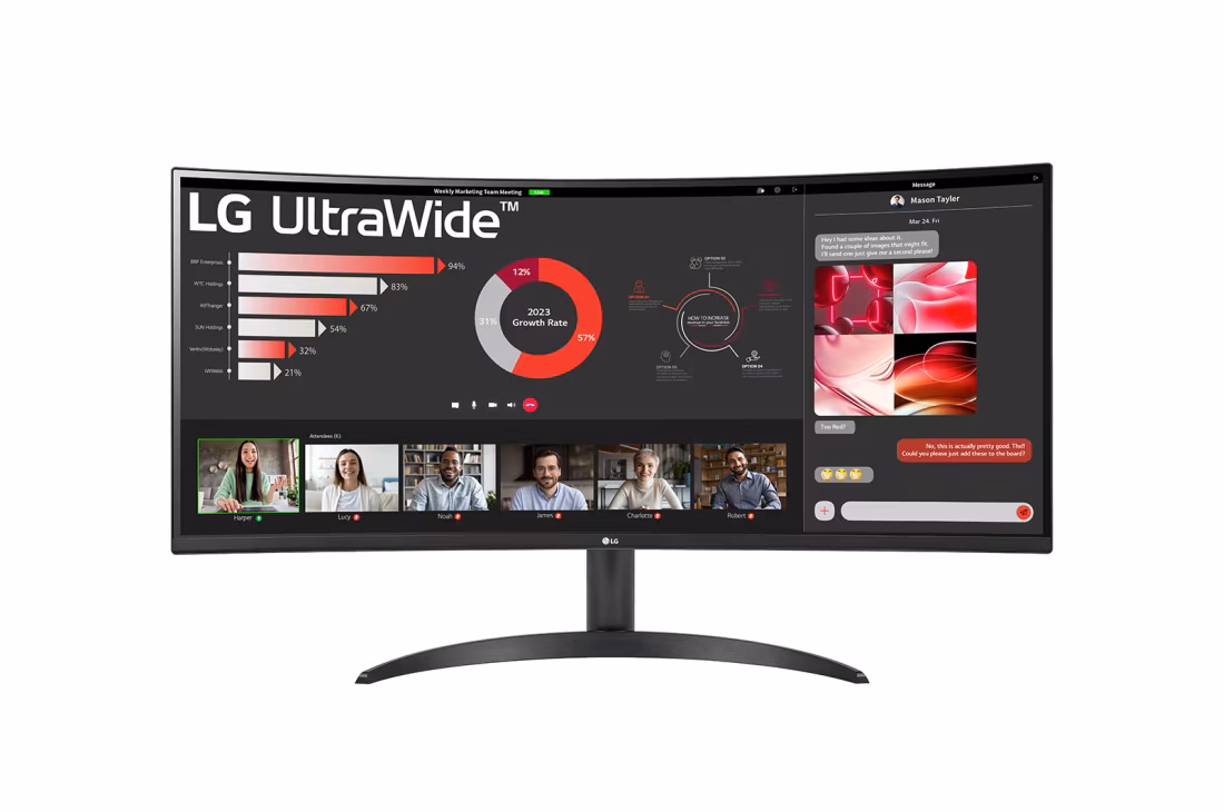 LG Monitor 34" 34WR50QK-B.AEU