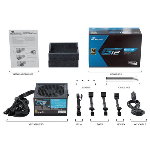 Seasonic G12 GM-Series 750W, 80+Gold napajanje