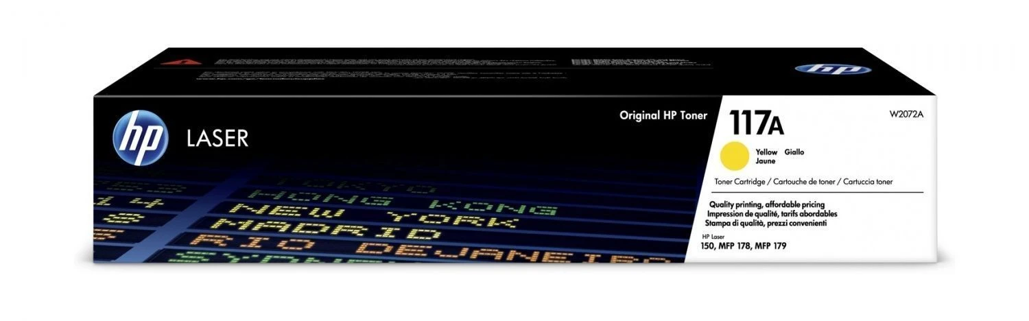 HP 117A Yellow Original Laser Toner Cartridge, W2072A