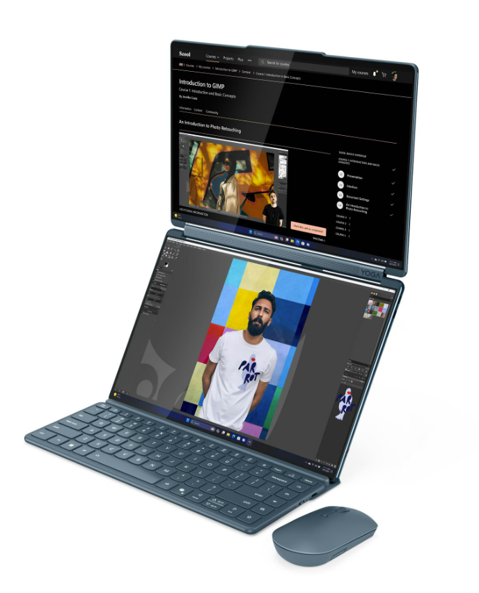 Lenovo Laptop Yoga Book 9, 14IAH10, Intel Ultra 9, 32GB, 1TB, 2x14", Win11Pro, 83KJ000SRM