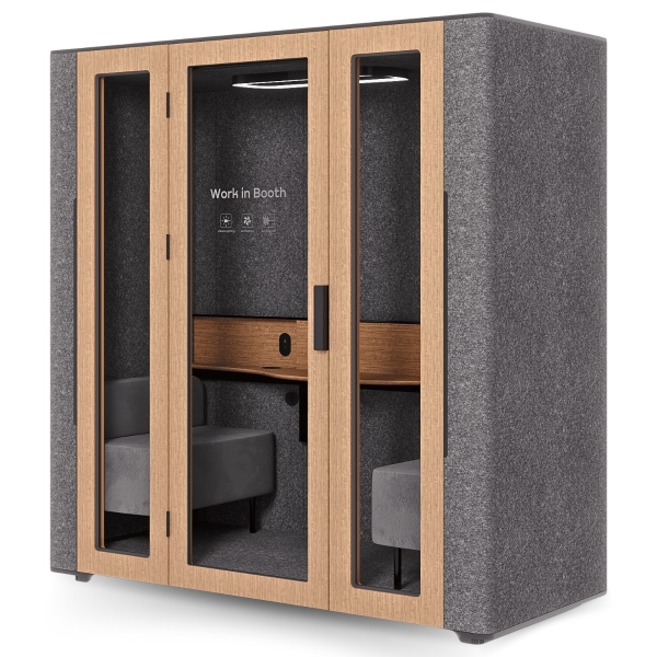 WorkBooth Two, zvučno izolovana, mobilna, Eco-Friendly, Smart radna kabina za dve osobe
