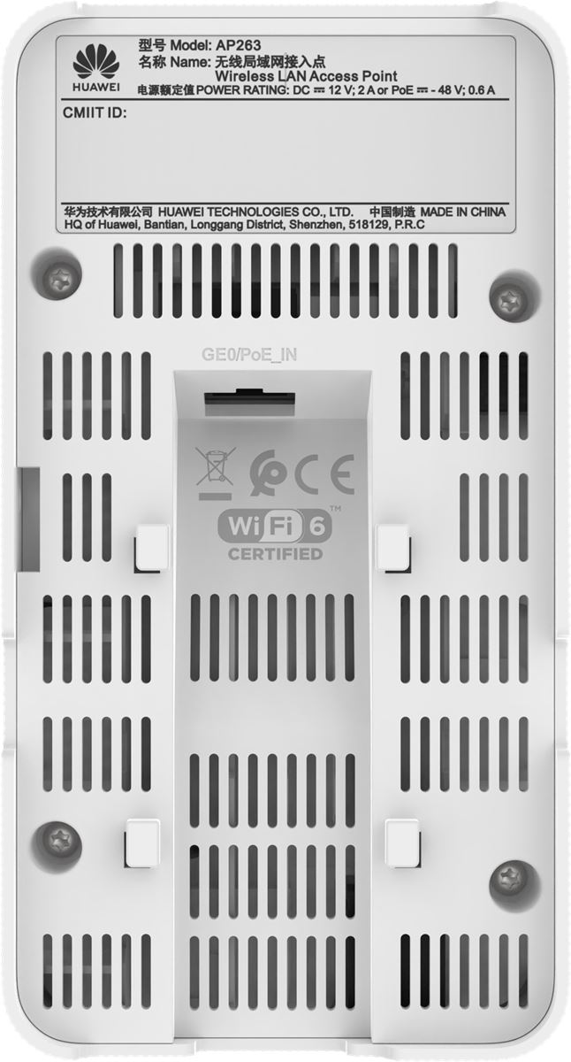 Huawei eKit AP263 11ax indoor, 2+2 dual bands USB, BLE Access Point