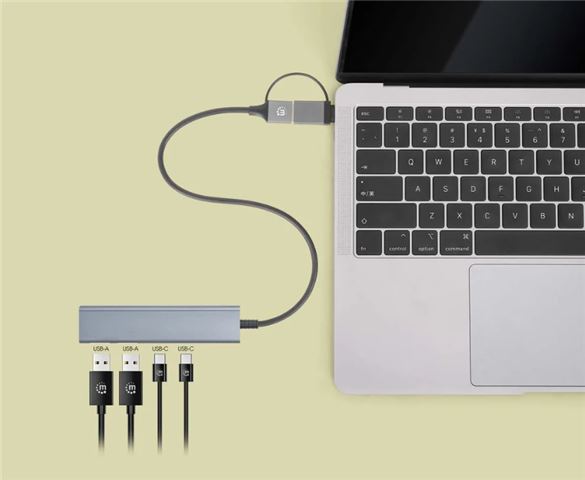 MH 4-Port USB 3.0 Typ-C / Typ-A