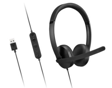 Lenovo USB-A Wired Stereo Headset Gen 2, 4XD1P83425
