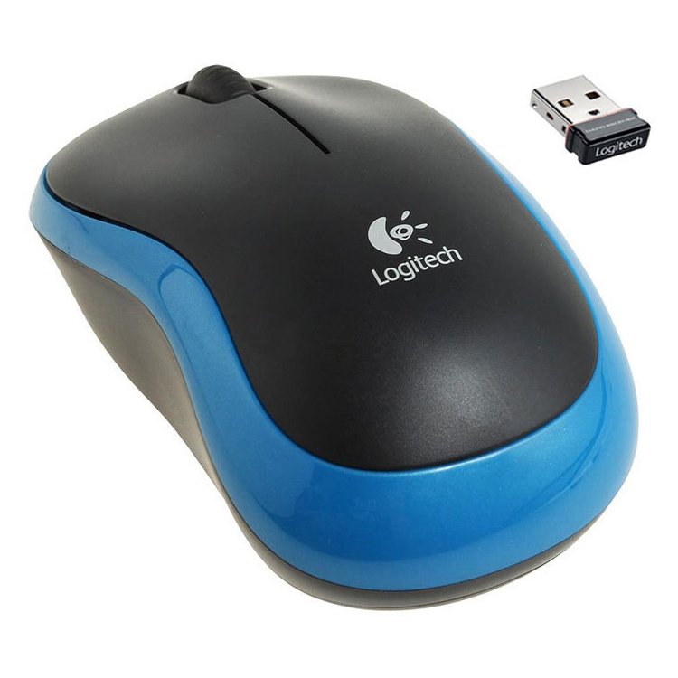 LOGITECH M185 Wireless Mouse - BLUE