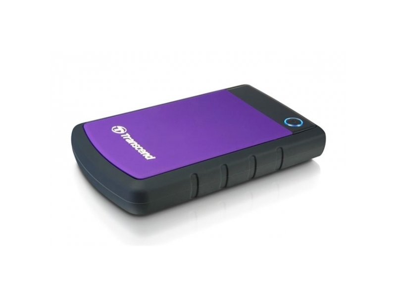 Transcend eksterni HDD 1TB, H3P, USB 3.0, 2.5", Anti-shock system, Backup software, 216g, Black/Purple