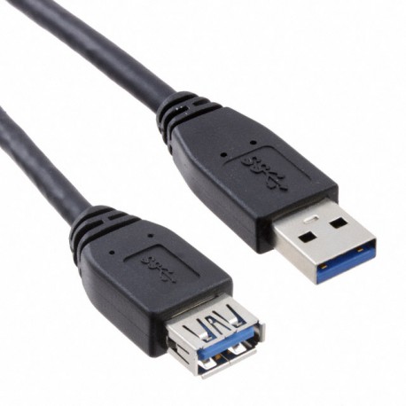 E-Green Kabl 3.0 USB A - USB A M/F (nastavak) 1.8m crni