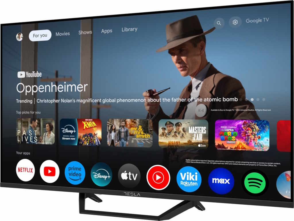 TESLA Televizor 43E655BUS, D-LED, 43", 4K UHD, Smart Google TV