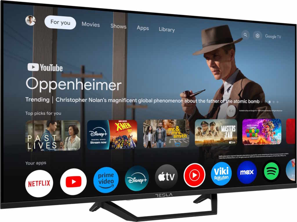 TESLA Televizor 43E655BUS, D-LED, 43", 4K UHD, Smart Google TV