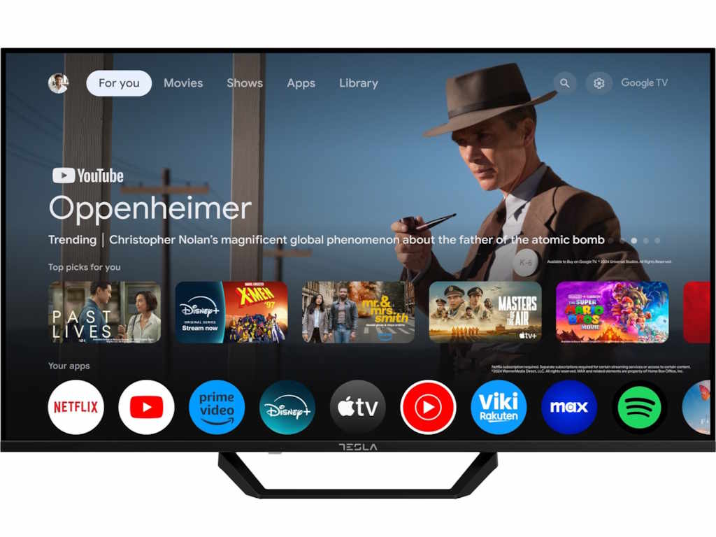 TESLA Televizor 43E655BUS, D-LED, 43", 4K UHD, Smart Google TV