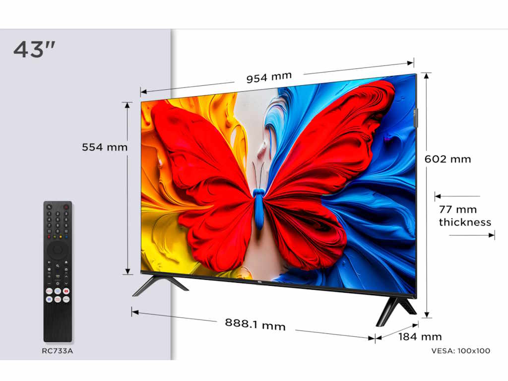 TCL Televizor 43S5K QLED 43" FullHD Android TV