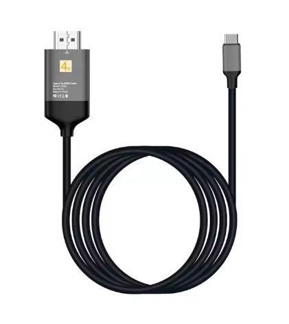 E-Green Kabl 3.1 USB tip C - HDMI (30 Hz), metalni 1.8m crni
